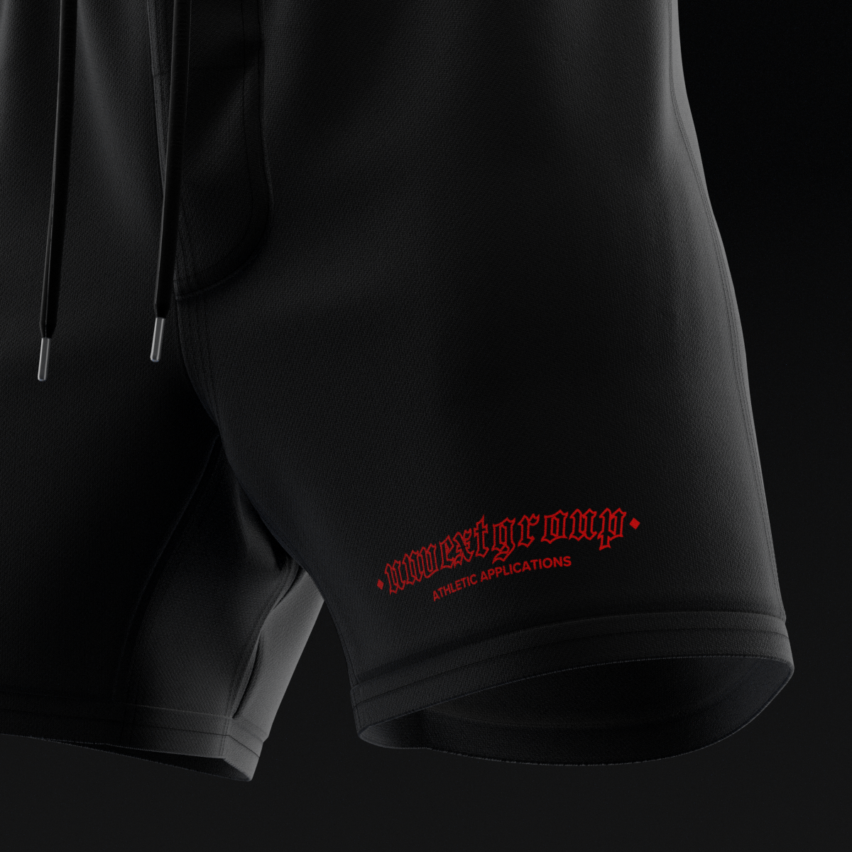 Black Vector Combat Shorts