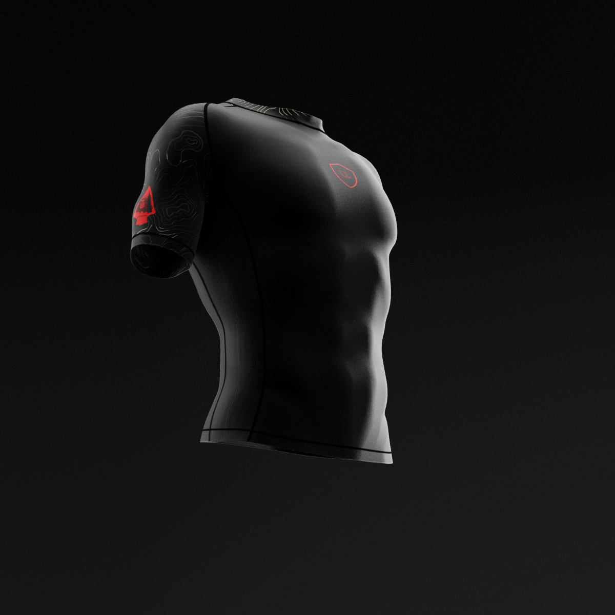 Black Vector Rashguard