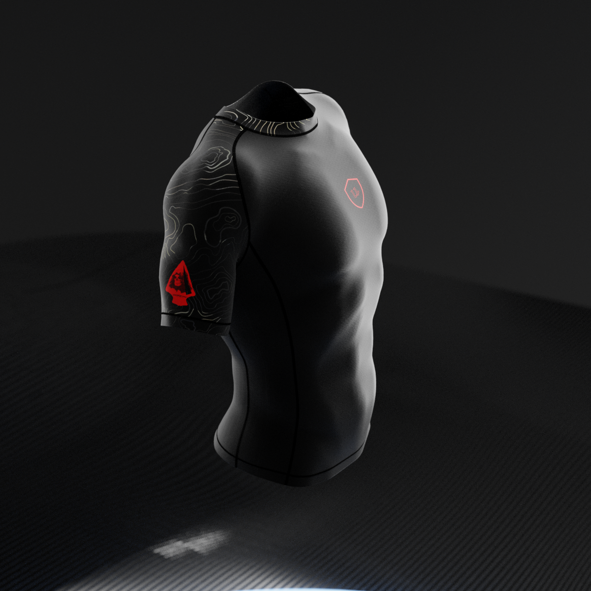 Black Vector Rashguard