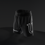 White Ranked Combat Shorts